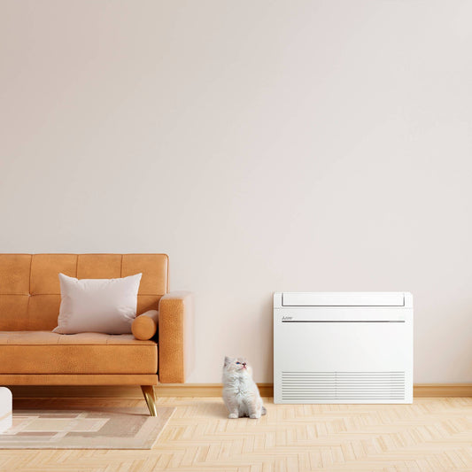 AVS Mitsubishi Electric Rapid Heat Floor Console Heat Pump