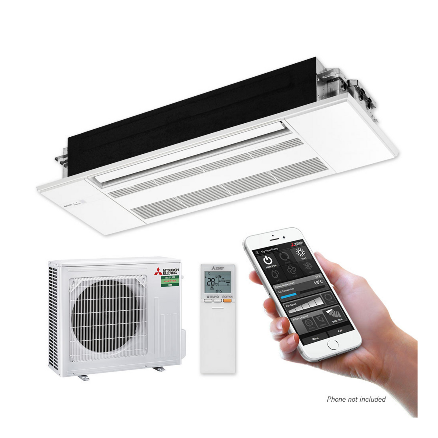 SlimFit MLZ Cassette Ceiling Mounted Heat Pumps